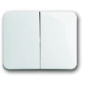 ABB Busch-Jaeger Alpha bedieningselement serie wissel aan / uit tweedelige wip wit RAL 9016 2CKA001751A2110