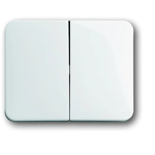 ABB Busch-Jaeger Alpha bedieningselement serie wissel aan / uit tweedelige wip wit RAL 9016 2CKA001751A2110
