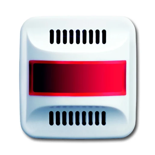 ABB Busch-Jaeger Reflex SI Infoline Infoline centraalplaat lens rood + transparant centraalplaat wit RAL 9010 2CKA001582A0349