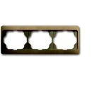 ABB Busch-Jaeger Alpha Afdekraam hoekig 3-voudig Horizontaal Brons IP20 2CKA001754A4385