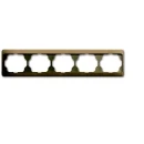 ABB Busch-Jaeger Alpha Afdekraam hoekig 5-voudig Horizontaal Brons IP20 2CKA001754A4389