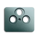 ABB Busch-Jaeger Alpha centraalplaat Antenne-aansluitdoos coax Centraalplaat 3 connectoren MetaalZonder label titanium 2CKA001724A2797