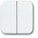 ABB Busch-Jaeger Reflex SI bedieningselement serie en wissel aan / uit tweedelige wip wit RAL 9010 2CKA001731A0892