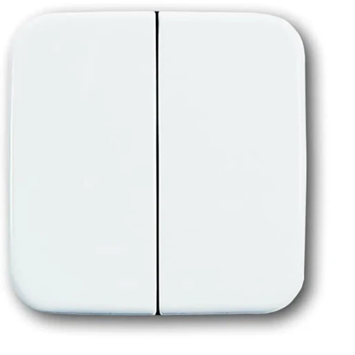 ABB Busch-Jaeger Reflex SI bedieningselement serie en wissel aan / uit tweedelige wip wit RAL 9010 2CKA001731A0892