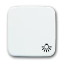 ABB Busch-Jaeger Reflex SI bedieningselement pulsdrukker aan / uit enkele wip wit RAL 9010 2CKA001731A0934