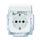 ABB Busch-Jaeger Reflex SI wandcontactdoos centraalplaat inbouw 16A 250V RA KV Glanzend wit RAL 9010 IP20 2CKA002013A5314