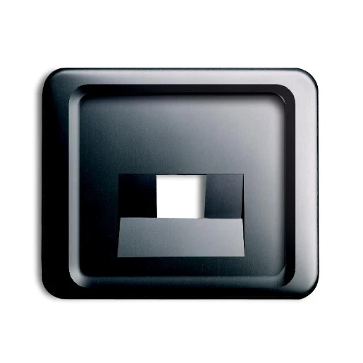 ABB Busch-Jaeger Alpha Centraalplaat datadoos RJ45 Jack plug Centraalplaat 1 connector Zonder label platina 2CKA001753A8410