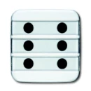 ABB Busch-Jaeger Reflex SI Infoline Infoline centraalplaat 1561U centraalplaat wit RAL 9010 2CKA001582A0352