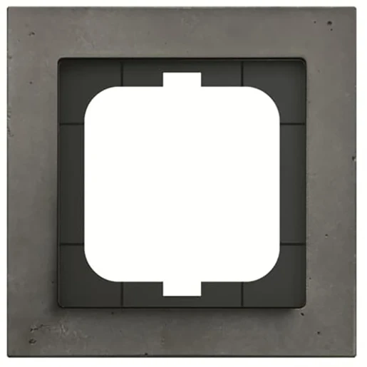 ABB Busch-Jaeger Axcent pur Afdekraam 1-voudig Horizontaal en verticaal Grijs IP20 2CKA001754A4795