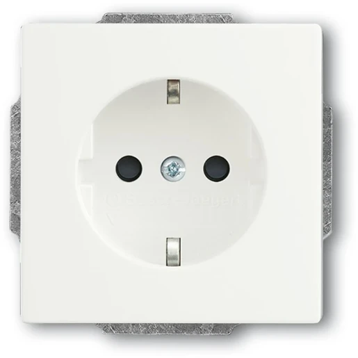 ABB Busch-Jaeger Future wandcontactdoos centraalplaat inbouw 16A 230V RA KV Mat wit RAL 9016 IP20 2CKA002013A5443