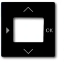 ABB Busch-Jaeger Future Centraalplaat timer 6455-56 1098U(F) centraalplaat zwart RAL 9005 2CKA006430A0389