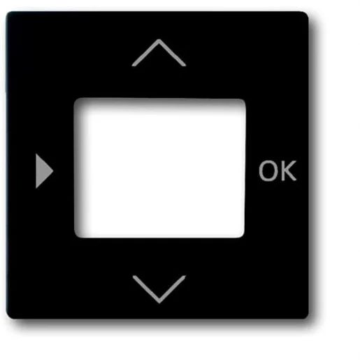 ABB Busch-Jaeger Future Centraalplaat timer 6455-56 1098U(F) centraalplaat zwart RAL 9005 2CKA006430A0389