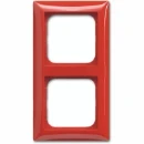 ABB Busch-Jaeger Balance Afdekraam 2-voudig Horizontaal en verticaal Rood RAL 3003 IP20 2CKA001725A1559
