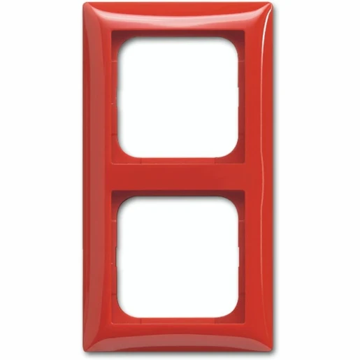 ABB Busch-Jaeger Balance Afdekraam 2-voudig Horizontaal en verticaal Rood RAL 3003 IP20 2CKA001725A1559
