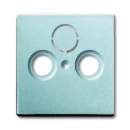 ABB Busch-Jaeger Future Centraalplaat antenne Satelliet Centraalplaat 3 connectoren Zonder label aluminium 2CKA001724A4262