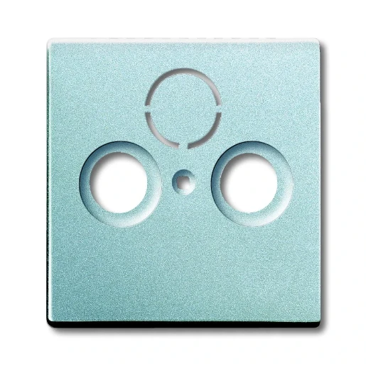 ABB Busch-Jaeger Future Centraalplaat antenne Satelliet Centraalplaat 3 connectoren Zonder label aluminium 2CKA001724A4262