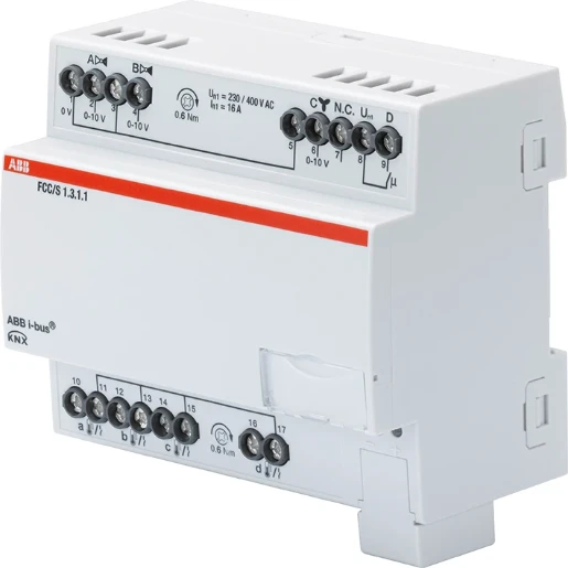 ABB Busch-Jaeger I-Bus KNX Fan coil controller Climaeco MDRC KNX 3-voudig DIN-rail 0V 2CDG110214R0011