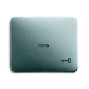 ABB Busch-Jaeger Alpha bedieningselement + lens pulsdrukker aan / uit enkele wip titanium 2CKA001751A2841