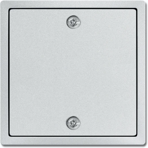 ABB Busch-Jaeger Future centraalplaat 2610/6u aan / uit trekkoord aluminium RAL 9006 2CKA001753A0310