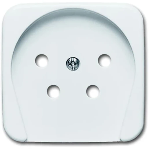 ABB Busch-Jaeger SI Centraalplaat telefoon PTT steker TAE Bedieningselement 1 connector Zonder label wit 2CKA001753A0417