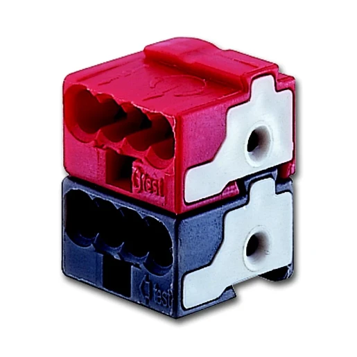 ABB Busch-Jaeger Bus-steekklem 4x1mm² rood/zwart Aansluit-/aftakklem KNX 2CKA006183A0016