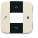 ABB Busch-Jaeger F@home centraalplaat fancoil enkele drukker beige RAL 1013 2CKA006220A0251