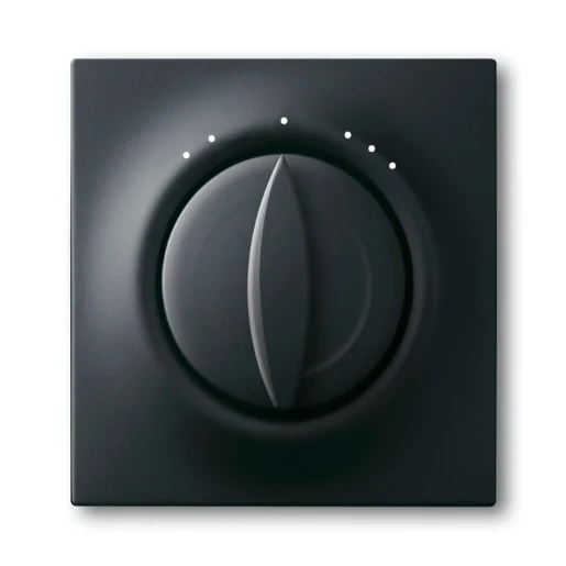 ABB Busch-Jaeger Impuls Centraalplaat + greep 2711U knevelgreep zwart RAL 9005 2CKA001753A0137