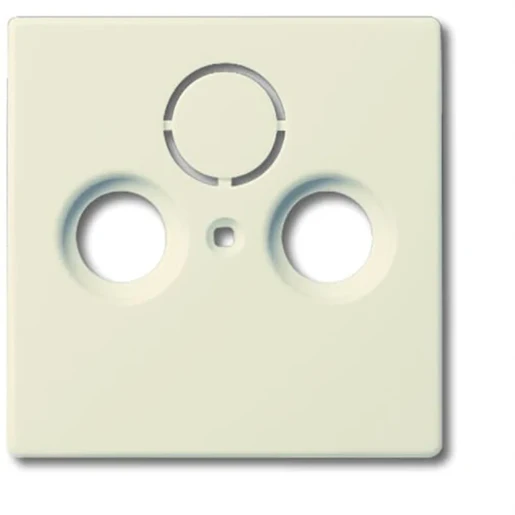 ABB Busch-Jaeger Future Solo Carat Centraalplaat antenne Satelliet Centraalplaat 3 connectoren Zonder label beige 2CKA001724A2758