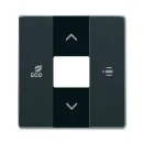 ABB Busch-Jaeger F@home centraalplaat fancoil enkele drukker antraciet RAL 7021 2CKA006220A0248