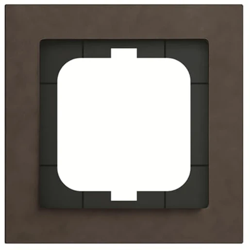 ABB Busch-Jaeger Axcent pur Afdekraam 1-voudig Horizontaal en verticaal Bruin IP20 2CKA001754A4790