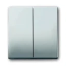 ABB Busch-Jaeger bedieningselement serie en wissel aan / uit tweedelige wip RVS 2CKA001751A2962