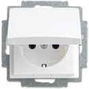 ABB Busch-Jaeger Balance wandcontactdoos centraalplaat inbouw 16A 250V RA Glanzend wit RAL 9010 IP20 2CKA002018A1512