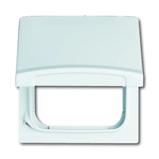 ABB Busch-Jaeger Centraalplaat verloop SI IP44 70x70x32mm klapdeksel wit RAL 9010 2CKA001710A1860