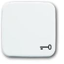 ABB Busch-Jaeger Reflex SI bedieningselement pulsdrukker aan / uit enkele wip wit RAL 9010 2CKA001731A0959