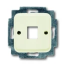 ABB Busch-Jaeger SI Centraalplaat 1 x MJ Modular-Jack Basiselement met centrale afdekplaat 1 connector Zonder label wit 2CKA001753A3825