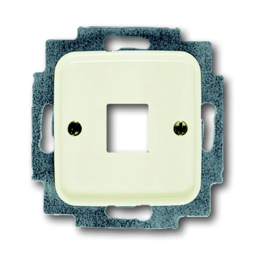 ABB Busch-Jaeger SI Centraalplaat 1 x MJ Modular-Jack Basiselement met centrale afdekplaat 1 connector Zonder label wit 2CKA001753A3825