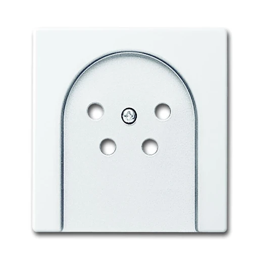 ABB Busch-Jaeger Future Solo Axcent Carat Centraalplaat telefooncontactdoos TAE Bedieningselement 1 connector Zonder label wit 2CKA001710A3505