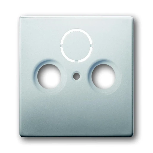 ABB Busch-Jaeger Centraalplaat antenne Antenne-aansluitdoos coax Centraalplaat 3 connectoren MetaalZonder label RVS 2CKA001724A4271