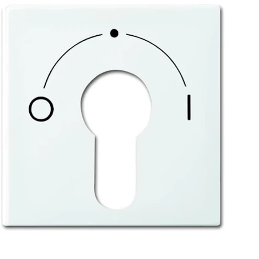 ABB Busch-Jaeger Balance centraalplaat slot 2733 usl-101 si-b aan / uit sleutel wit RAL 9010 2CKA001710A4070