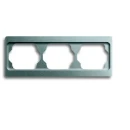 ABB Busch-Jaeger Alpha exclusive Afdekraam 3-voudig Horizontaal Titanium IP20 2CKA001754A4127