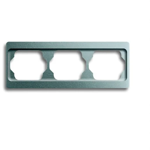 ABB Busch-Jaeger Alpha exclusive Afdekraam 3-voudig Horizontaal Titanium IP20 2CKA001754A4127