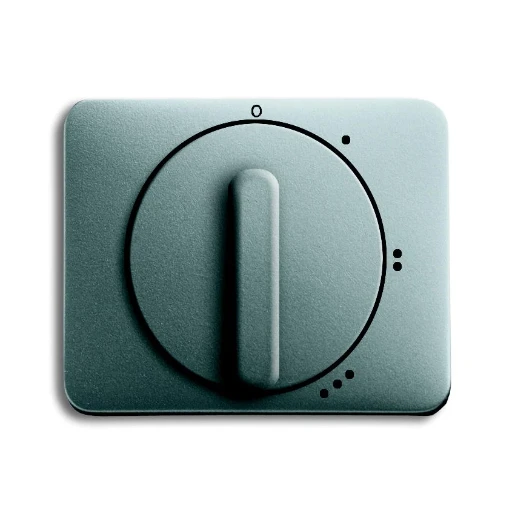 ABB Busch-Jaeger Alpha Centraalplaat 2710/1U knevelgreep titanium 2CKA001710A3466