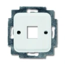 ABB Busch-Jaeger Reflex SI Centraalplaat 1 x MJ Modular-Jack Basiselement met centrale afdekplaat 1 connector Zonder label wit 2CKA001753A3833