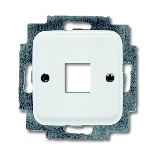 ABB Busch-Jaeger Reflex SI Centraalplaat 1 x MJ Modular-Jack Basiselement met centrale afdekplaat 1 connector Zonder label wit 2CKA001753A3833