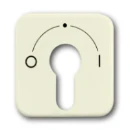 ABB Busch-Jaeger SI centraalplaat slot 2733usl-101 aan / uit sleutel wit RAL 1013 2CKA001710A1340