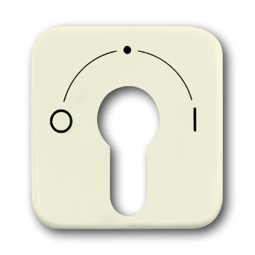 ABB Busch-Jaeger SI centraalplaat slot 2733usl-101 aan / uit sleutel wit RAL 1013 2CKA001710A1340