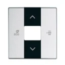 ABB Busch-Jaeger F@home centraalplaat fancoil enkele drukker aluminium RAL 9006 2CKA006220A0249