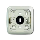 ABB Busch-Jaeger AP bodemplaat schakelmateriaal 2099-0-0244 1-voudig Verticaal Glanzend beige RAL 1013 2CKA002099A0244