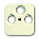 ABB Busch-Jaeger SI Centraalplaat satelliet SI Antenne-aansluitdoos coax Centraalplaat 3 connectoren Zonder label wit 2CKA001724A1747