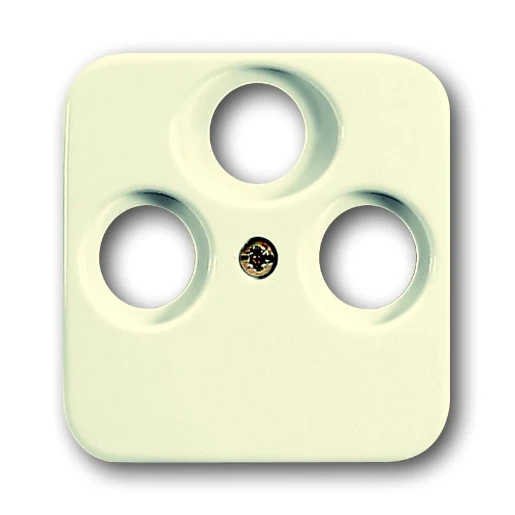 ABB Busch-Jaeger SI Centraalplaat satelliet SI Antenne-aansluitdoos coax Centraalplaat 3 connectoren Zonder label wit 2CKA001724A1747